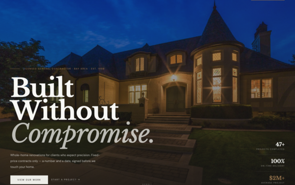 Premium Contractor Site — built by Verse